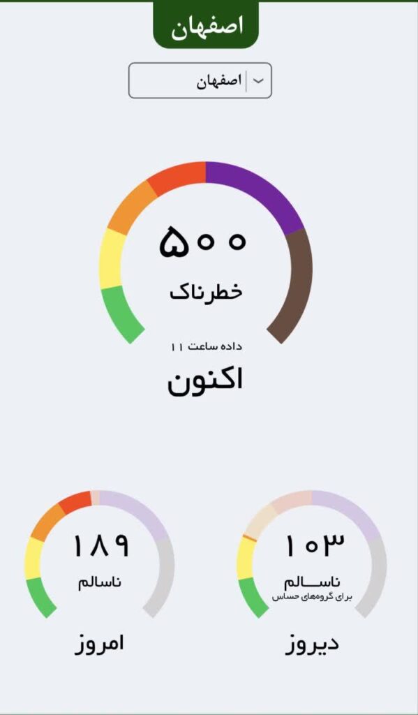 هوای اصفهان